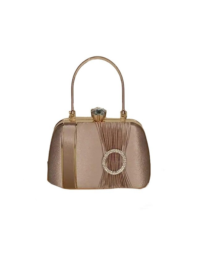 CLIX Clutch purse Very Stylish Bridal Premium quality Clutch Very Attractive Clutches purse for women & Girls, Trending Clutch purse, Very Stylish Clutch purse Copper - Image 1